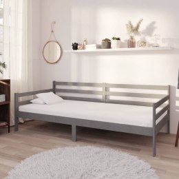  Łóżko dzienne z materacem, 90x200 cm, szare, drewno sosnowe  Lumarko!