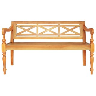  Ławka Batavia, 123 cm, lite drewno mahoniowe, jasnobrązowa Lumarko!