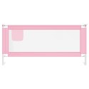  Barierka do łóżeczka dziecięcego, różowa, 200x25 cm, tkanina Lumarko!