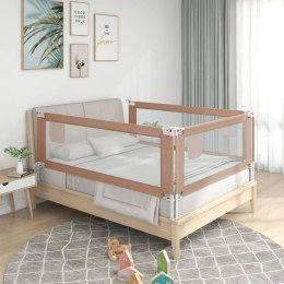 Lumarko Barierka do łóżeczka dziecięcego, taupe, 100x25 cm, tkanina
