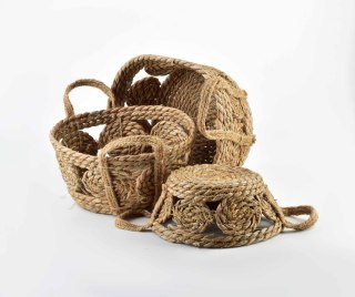  Komplet 3 Koszy 30xh:15cm/27xh:13cm/21xh:9cm Lumarko!