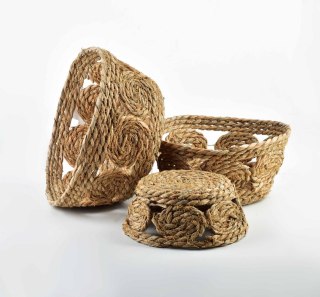  Komplet 3 Koszy 30xh:15cm/27xh:13cm/21xh:9cm Lumarko!