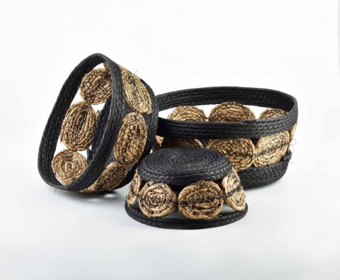 BALI KOMPLET 3 KOSZY 30XH:15CM/27XH:13CM/21XH:9CM Lumarko!