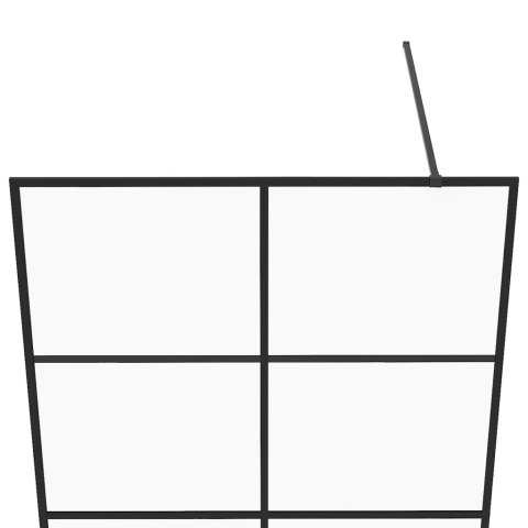  Ścianka prysznicowa, przezroczyste szkło ESG, 100x195cm, czarna Lumarko!