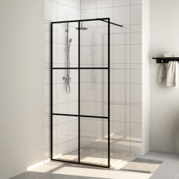  Ścianka prysznicowa, przezroczyste szkło ESG, 115x195cm, czarna Lumarko!