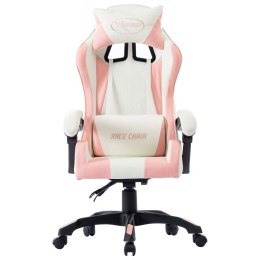  Fotel dla gracza, różowy, sztuczna skóra Lumarko!
