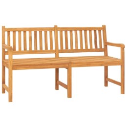 Lumarko 3-osobowa ławka ogrodowa ze stolikiem, 150 cm, drewno tekowe