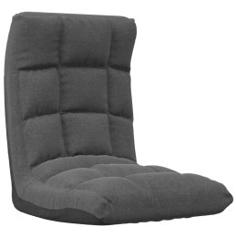 Lumarko Składane krzesło podłogowe, ciemnoszare, obite tkaniną