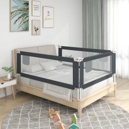  Barierka do łóżeczka dziecięcego, ciemnoszara, 100x25 cm Lumarko!