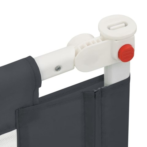  Barierka do łóżeczka dziecięcego, ciemnoszara, 90x25 cm Lumarko!