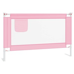 Lumarko Barierka do łóżeczka dziecięcego, różowa, 120x25 cm, tkanina