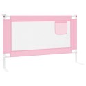  Barierka do łóżeczka dziecięcego, różowa, 120x25 cm, tkanina Lumarko!