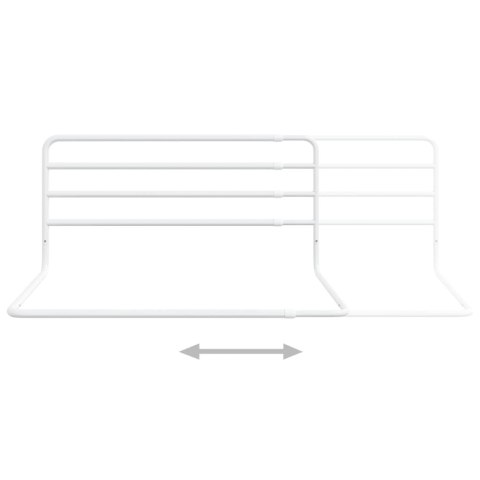  Barierka zabezpieczająca do łóżka, biała, (76-137)x55, żelazna Lumarko!