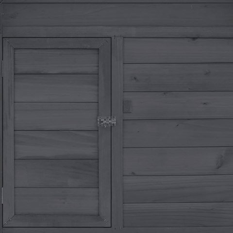  Klatka dla kurcząt, szaro-biała, 152x96x110 cm, lita jodła Lumarko!