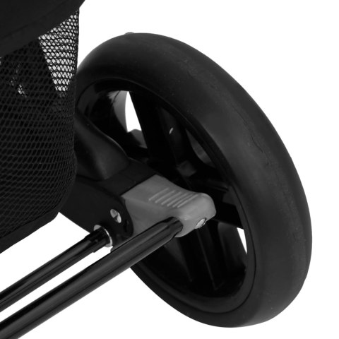  Podwójny wózek spacerowy, szary, stalowy Lumarko!