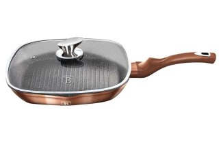 PATELNIA GRANITOWA GRILLOWA 28 cm BERLINGER HAUS ROSE GOLD BH-1610 Lumarko!