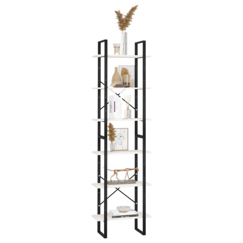  Regał, biały, 60x30x210 cm, lite drewno sosnowe Lumarko!