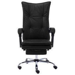  Krzesło biurowe, czarne, obite sztuczną skórą Lumarko!