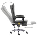  Krzesło biurowe z funkcją masażu, antracytowe, sztuczna skóra Lumarko!