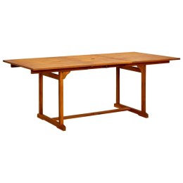  Ogrodowy stół jadalniany, (150-200)x100x75 cm, drewno akacjowe Lumarko!