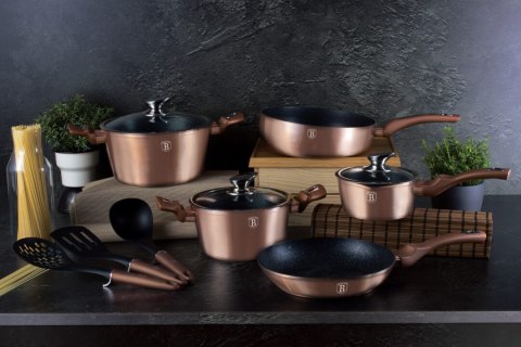 ZESTAW GARNKÓW GRANITOWYCH BERLINGER HAUS BH-6160 ROSE GOLD 13 ELEM. Lumarko!