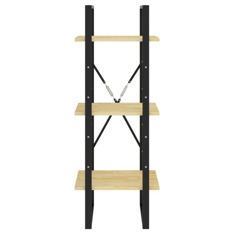  3-poziomowy regał na książki, 40x30x105 cm, sosnowy Lumarko!