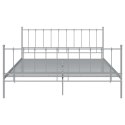  Rama łóżka, szara, metalowa, 160 x 200 cm Lumarko!