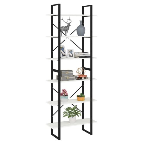  Wysoki regał, biały, 80x30x210 cm, lita sosna Lumarko!