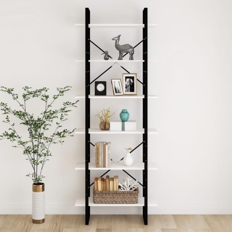  Wysoki regał, biały, 80x30x210 cm, lita sosna Lumarko!