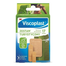3M Viscoplast Zestaw Plastrów 17szt Turystycznych 5 Rozmiarów Pudełko..