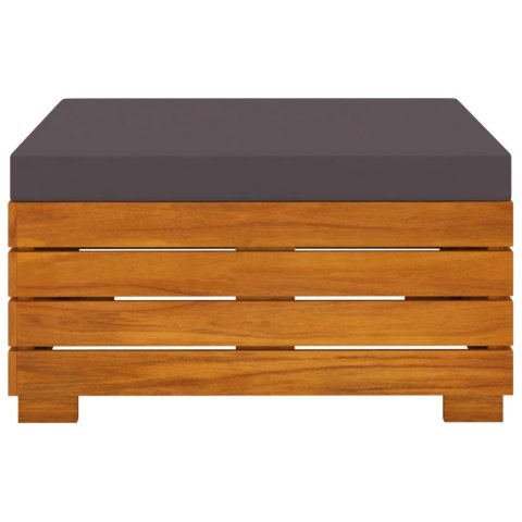  Stolik ogrodowy ze stołkiem i poduszką, lite drewno akacjowe Lumarko!