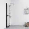  Składana ścianka prysznicowa, mrożone szkło ESG, 80x190 cm Lumarko!