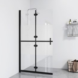  Składana ścianka prysznicowa, pół mrożone szkło ESG, 120x190 cm Lumarko!