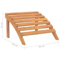  Krzesło ogrodowe Adirondack z podnóżkiem, lite drewno akacjowe Lumarko!