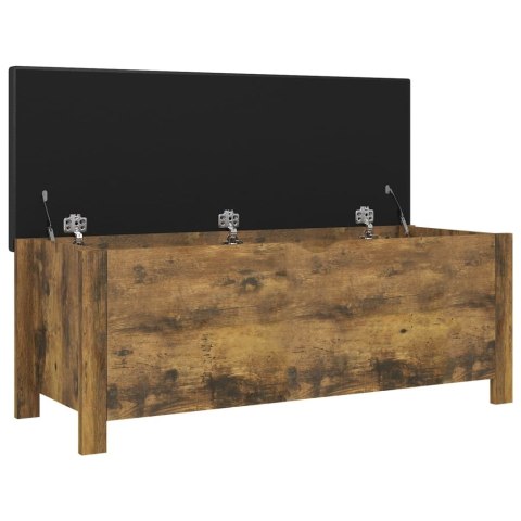  Skrzynia z poduszką, przydymiony dąb, 105x40x45 cm, płyta Lumarko!