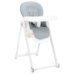  Wysokie krzesełko dla dziecka, jasnoszare, aluminiowe Lumarko!