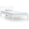  Rama łóżka, biała, lite drewno sosnowe, 90x190 cm Lumarko!