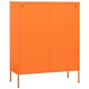  Szafka z szufladami, pomarańczowa, 80x35x101,5 cm, stalowa Lumarko!