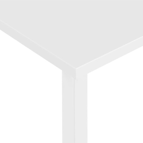  Biurko komputerowe, białe, 105x55x72 cm, MDF i metal Lumarko!