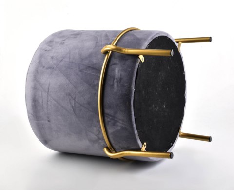 LILY Puf ciemny szary h46x42cm Lumarko!