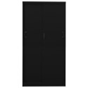 Szafa biurowa z przesuwnymi drzwiami, czarna, 90x40x180 cm Lumarko!