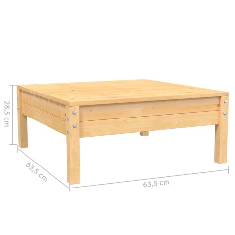  3-cz. zestaw wypoczynkowy do ogrodu, kremowe poduszki, sosnowy Lumarko!