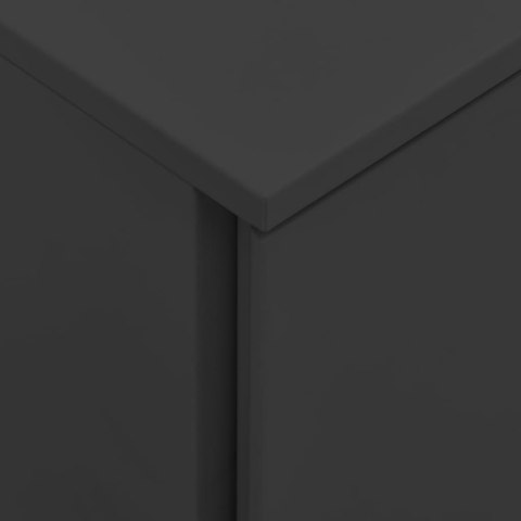  Mobilna szafka kartotekowa, antracytowa, 39x45x67 cm, stalowa Lumarko!