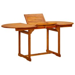  Ogrodowy stół jadalniany, (120-170)x80x75 cm, drewno akacjowe Lumarko!