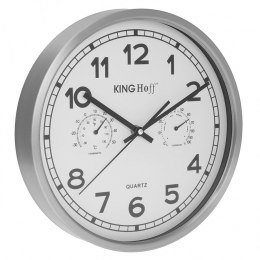  Zegar Ścienny 30cm Kinghoff Kh-5027 Termometr Lumarko!