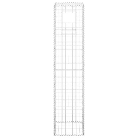  Słupki gabionowe, 2 szt., 40x40x180 cm, żelazo Lumarko!