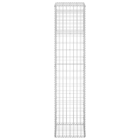  Słupki gabionowe, 2 szt., 40x40x180 cm, żelazo Lumarko!