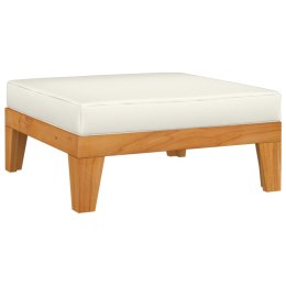  Moduł podnóżka, kremowa poduszka, drewno akacjowe Lumarko!