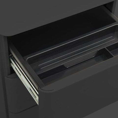  Mobilna szafka kartotekowa, antracytowa, 30x45x59 cm, stalowa Lumarko!