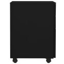  Mobilna szafka kartotekowa, czarna, 39x45x60 cm, stalowa Lumarko!